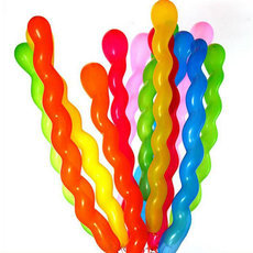 10pcs/lot hot sell Multicolor Twist Spiral Latex Balloons