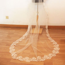 Bridal Long Lace Cathedral Wedding Meter Accessories Voile Mariage Bridal Veils